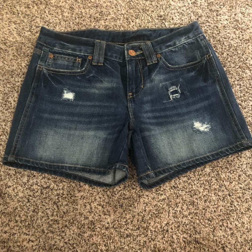 Gap Distressed Denim Shorts 4” Inseam